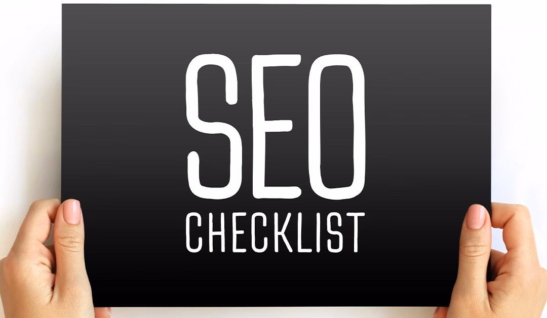 SEO checklist graphic by HYYPE Marketing showing best practice steps for improving website search engine optimisation